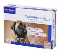 Virbac Effipro Lot de 4 pipettes pour Chiens XLarge 40-60 kg