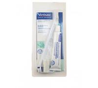 Virbac Kit dentaire pour chiens – dentifrice enzymatique 70 g + brosse à dents