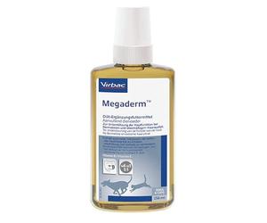 Virbac Megaderm | 250 ML | Complément Alimentaire diététique pour Chiens et Chats | Peut Soutenir la Fonction cutanée en Cas de dermatose et de Perte de Cheveux Excessive | Contient de la Vitamine E