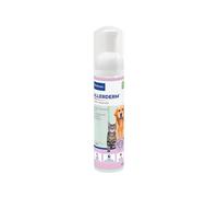Virbac Mousse Allerderm | 200 ML | Mousse nettoyante pour Chiens et Chats | Peut contribuer à éliminer Rapidement et efficacement Les salissures | sans rinçage | Doux pour la Peau