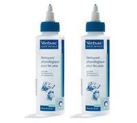VIRBAC Nettoyant Physiologique pour les Yeux Crème Ophtalmique 2x125 ml