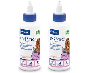 Virbac Nettoyant pour Oreilles épiotiques - Pack Double - 2 x 125 ML