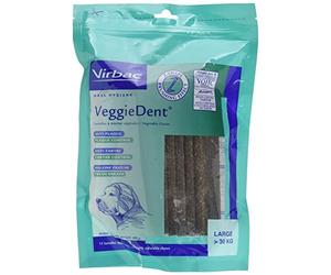 Virbac Veggiedent 15 Lamelles pour Chien Plus de 30 kg Taille L