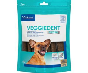 Virbac VeggieDent Chiens <5kg Lamelles A Mâcher Végétales 15