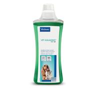 Virbac Vet Aquadent 500 ML | Additif d'eau dentaire pour chiens et chats ; aide à lutter contre la plaque dentaire, soutient les gencives et rafraîchit