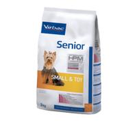 Virbac Veterinary hpm Chien Senior Small (-10kg +10 ans Toy (-5kg +12ans) Croquettes 3kg