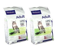 Virbac VETERINARY HPM® Neutered Adult Croquette chat stérilisé adulte Set(S) 2x3000 g