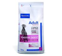 Virbac Veterinary HPM Vet Sensitive Digest L&M Nourriture pour Chien 12 kg