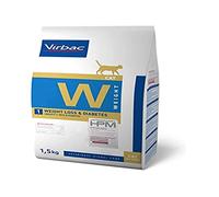 Virbac Croquettes pour Chat Veterinary Hpm Cat Weight Loss Diabete - 1,5kg
