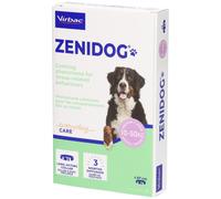 Virbac Collier chiens ZENIDOG - Phéromones apaisantes, réduit stress & anxiété - 3 mois 10-50 kg