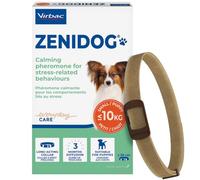 Virbac Collier apaisant Zenidog – Phéromones anti-stress longue durée – Taille S (<10 kg) 1 pièce