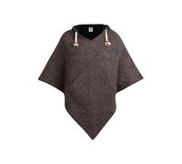 virblatt - Poncho Laine Homme | Laine et Polaire | Poncho Homme Hiver Chaud Poncho Polaire Gande Taille Mexicain Hippie - Abajo_Wool_brown XXL