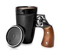 VIREESR Tasse à café pour homme, tasse à café en céramique, cadeaux d'anniversaire pour père, tasses à armes noires cool pour hommes, cadeau de Saint-Valentin pour lui, cadeau de fête des pères (473