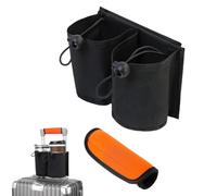 VireEyU Set d'accessoires de Valise 2 pièces : Gants antidérapants pour poignées et Sac de Transport pour Bouteilles d'eau avec Couverture de poignée Amovible, pouvant contenir Deux Tasses de café