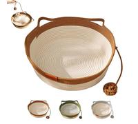 Virela Woven Rope Cat Basket, Hand Woven Cats Bed, Cat Foldable Sleeping Basket, Kitten Shaped House for Cats, for All Cats (S,Brown)