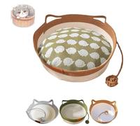 Virelapets Panier pour chat en corde tissée - Cordes en coton naturel respirantes et durables, parfait pour le salon, la chambre à coucher ou le bureau, fournissant un endroit de repos confortable