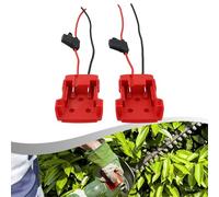 VIRELLO Adaptateur de batterie 18 V avec fusible 30 A pour projets de bricolage - Construction ABS + PC, longueur de sortie de 175 mm pour batteries lithium-ion 14,4 V/18 V/20 V MAX