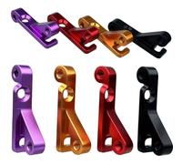 VIRELLO Adaptateur de frein à disque pour vélo, CNCAluminumAlloySide MounttoFlatMountConverterfort, pour rotors de 160 mm et 180 mm, compatible avec Hopeand Campagnolo, noir