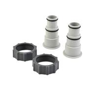 VIRELLO Adaptateur de tuyau A avec collier pour pompes Intex, convertit fileté en style de serrage pour tuyaux de 3,8 cm et 3,2 cm, paire pour filtres 4000 2500 1500 GPH