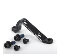 VIRELLO Adaptateur d'étrier de frein de vélo, convertisseur PosttoFlatMountpour rotor de 160 mm, alliage d'aluminium, support de frein à disque avec vis, noir