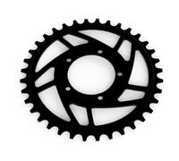 VIRELLO Bafang Plateau de pédalier 32T-38T en alliage noir pour moteur d'entraînement BBS03 M615 G320 G341 M625 9-11 vitesses