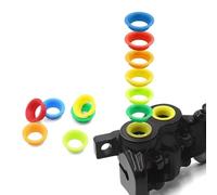 VIRELLO Bagues de frein pour MaguraMT5MT7, 4 pièces colorées, housses de calibre, ajustement, léger en plastique, accessoire de décoration jaune, rouge, vert, bleu, orange