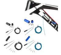 VIRELLO BikeFrameWireRoutingTool, tête magnétique avec câble en acier inoxydable, câble hydraulique, manchons en aluminium pour conduits de 5 mm, noir