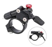 VIRELLO BikeSuspensionForkRemoteLockoutLever, AluminiumAlloyRemoteControlSwitchwith700mmCableforXCRXCMRockshoxManitou, 22.2mm Guidon Mount, Noir