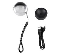 VIRELLO Boule vidéo en cristal WiFi 7 cm, mémoire LED personnalisée avec affichage dynamique pour anniversaires, mariages, noir
