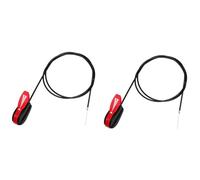 VIRELLO Câble d'accélérateur pour tondeuse à gazon, poignée de commande de 165,1 cm avec levier de commutation pour tracteur de jardin, kit de fil de traction de rechange durable