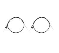 VIRELLO Câble de commande d'accélérateur pour Ferris F200XT IS2000Z IS1500Z, 117 cm en acier à ressort de rechange pour Simplicity Citation Champion, fil noir durable haute température pour tondeuse à