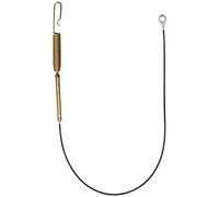 VIRELLO Câble de tarière pour souffleuse à neige, câble de 653 mm avec conduit de 453 mm et ressort de 103 mm, pièce de rechange dorée pour machines d'hiver