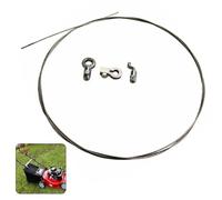 VIRELLO Câble d'embrayage intérieur d'accélérateur avec extrémités de câble et butée de fil - 2 mm de diamètre, 2 500 mm de longueur - pour tondeuse à gazon