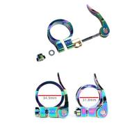 VIRELLO Collier de serrage en alliage d'aluminium pour tige de selle de vélo, libération rapide 31,8 mm pour 27,2/28,6 mm ou 34,9 mm pour 30,9/31,6 mm, support de fixation pour selle