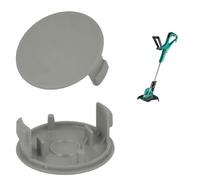 VIRELLO Couvercle de bobine de rechange pour débroussailleuse sans fil Bosch AFS 23-37 - Plastique ABS - Gris - Compatible avec alimentation automatique - Entretien du jardin et entretien de la