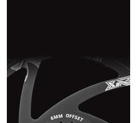 VIRELLO DirectMountChainring 6 mm OffsetforGX,CNCAluminumAlloyNarrowWideSingleChainring30T-40T Noir