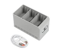 VIRELLO DJI Mini 5 Pro Hub de charge, chargeur de batterie bidirectionnel 37 W pour lot de 3 simultanés, station d'alimentation rapide avec indicateurs LED, boîtier compact en ABS pour voyage, blanc