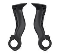 VIRELLO Extrémités de guidon de vélo, rallonges de guidon de VTT pour barres de 22,2 mm, nylon antidérapant, ergonomique, anti-fatigue, angle réglable pour adultes, noir