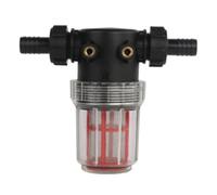 VIRELLO Filtre à eau en ligne pour nettoyeur haute pression 60 mailles Bol transparent et languette de montage pour machines à laver de voiture et équipement de nettoyage