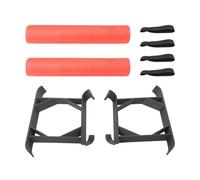VIRELLO Flotteur d'eau pour DJI Mavic 4 Pro, kit de canne à flottabilité avec sangles pour atterrissages d'eau stables, accessoire en mousse PC légère, noir et rouge