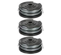 VIRELLO Greenworks Lot de 3 bobines de fil de nylon pour débroussailleuse 65 mm 4,8 m par bobine - Pour un remplacement facile et sans outils