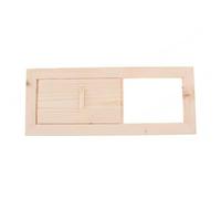 VIRELLO Hemlock Curseur de ventilation en bois pour sauna 34 x 13,5 cm Contrôle de l'air pour une circulation d'air optimale, installation facile, finition naturelle pour salle de sauna