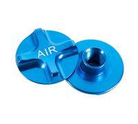VIRELLO Housse de fourche de vélo de montagne en alliage d'aluminium - Résistante à la poussière - Capuchon pour valve AV - Protection légère pour fourche avant VTT - Entretien et mise à niveau - Noir