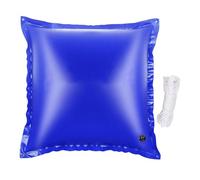 VIRELLO Housse d'hiver pour piscine - Compensateur de glace - 122 x 122 cm - En PVC bleu - Avec valve de sécurité pour protection contre le gel - Convient aux piscines carrées jusqu'à -20 °C