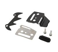 VIRELLO Kit de boulons de pare-chocs pour tronçonneuse - Vilebrequin gauche - Guide de joint pour scie chinoise 45CC 52CC 58CC 4500 5200 5800 - Gris Vert Argent