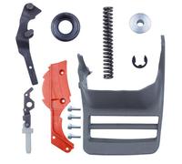 VIRELLO Kit de couvre-poignée de frein pour tronçonneuse, compatible avec Husqvarna 362 365 371 372 372XP Joint de genou de garde avant, remplace 503764903 503751103 Pièces