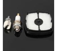 VIRELLO Kit de filtre à carburant à huile pour tondeuse à air - 3 pièces de rechange avec filtre à air de 6,3 cm pour Oregon GT200/HC150/SRM210 Series