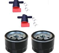 VIRELLO Kit de filtre à huile et valve de coupure en ligne avec boucles pour systèmes pneumatiques industriels pour séries 494768, 492932, 695396