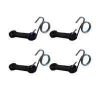 VIRELLO Kit de sangle et crochet de rechange pour tondeuse à gazon 160793 - Fixations noires de 43 mm - Entretien de la pelouse et fixation sécurisée