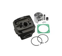 VIRELLO Kit piston et cylindre 48 mm pour tronçonneuse Stihl 034 036 MS340 MS360 Kit complet de reconstruction du moteur avec joints de roulement à anneaux, pièces de rechange pour réparation et